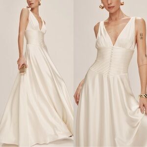 Reformation Arianwen Bridal Satin Dress